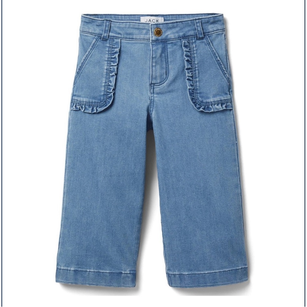 New without tags. Janie and Jack wide leg ruffle jeans